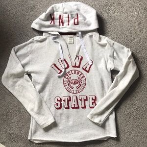 PINK Iowa state hoodie